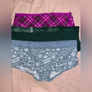 VS Pink Boyshort Panty Set XXL
